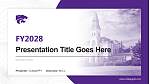 Kansas State University Akademisch Powerpoint Vorlage