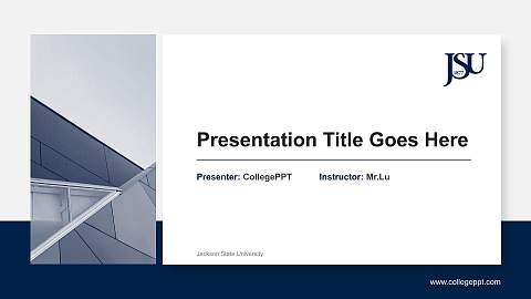 Jackson State University General Purpose PPT Template