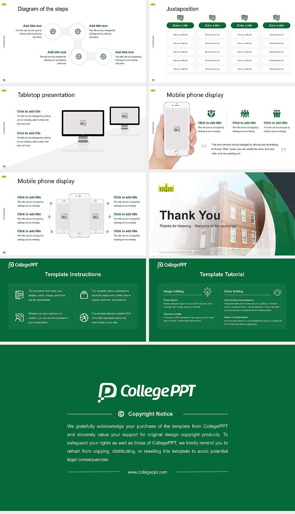 Kentucky State University Competition/Entrepreneurship Contest PPT Template16:9 ratio PPT effect preview image9