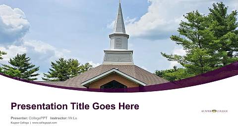 Kuyper College Course/Courseware Creation PPT Template