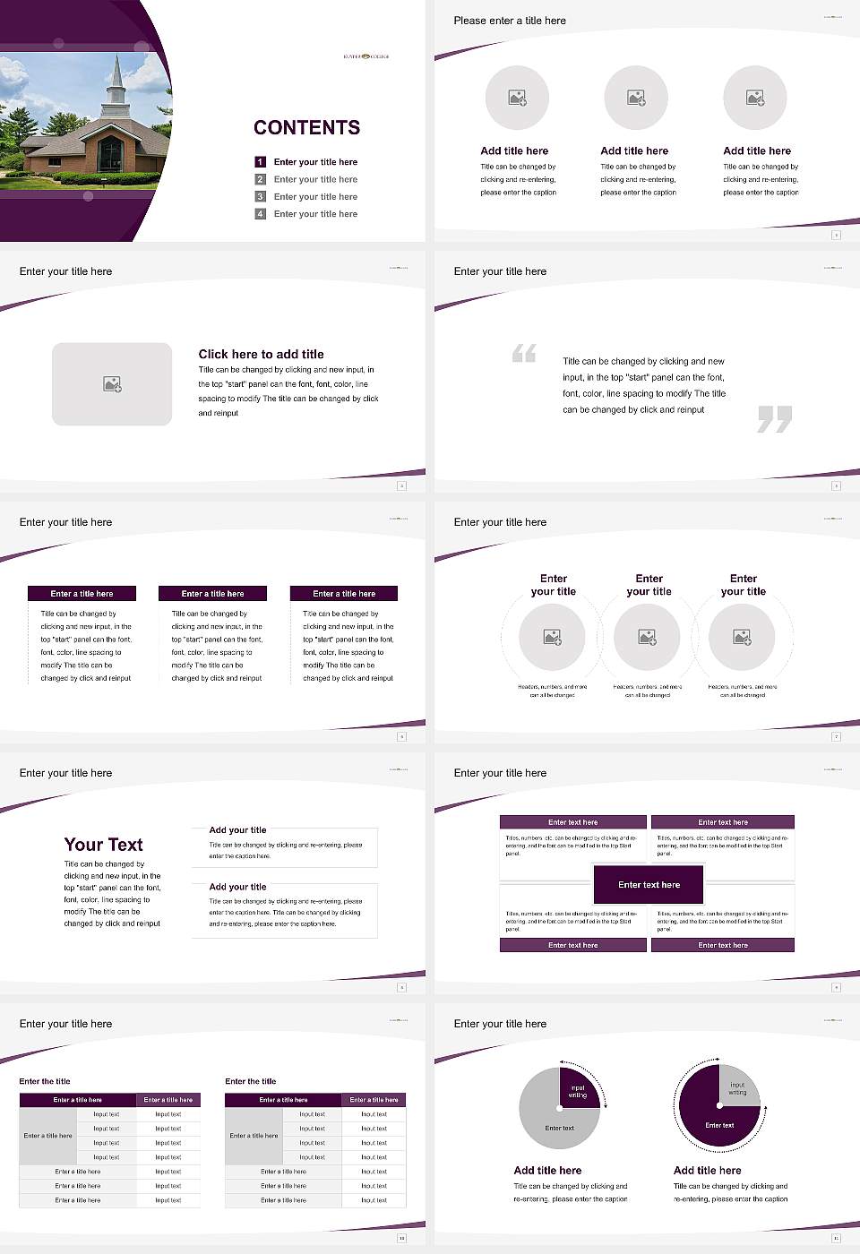 Kuyper College Course/Courseware Creation PPT Template16:9 ratio PPT effect preview image2