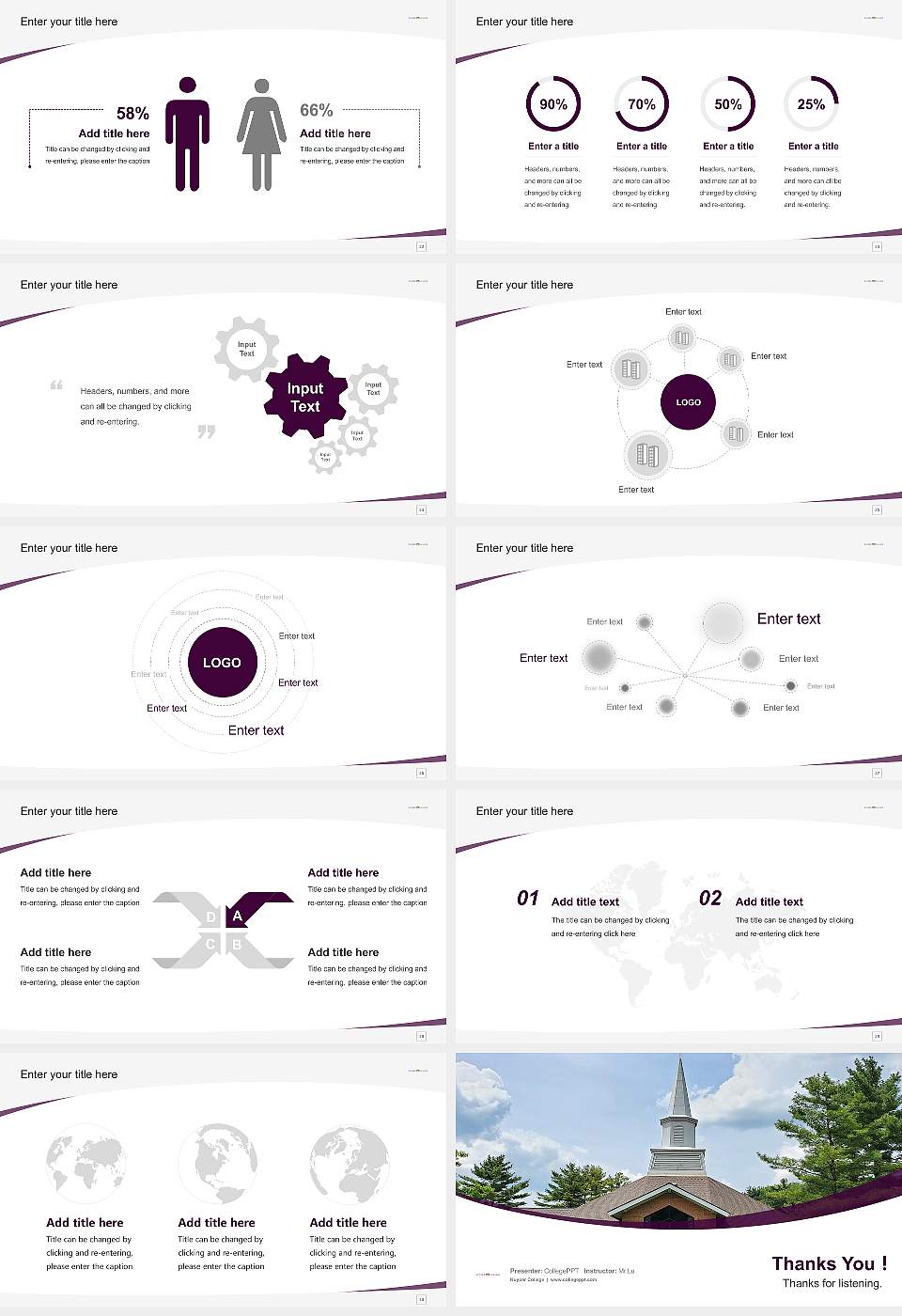 Kuyper College Course/Courseware Creation PPT Template16:9 ratio PPT effect preview image4