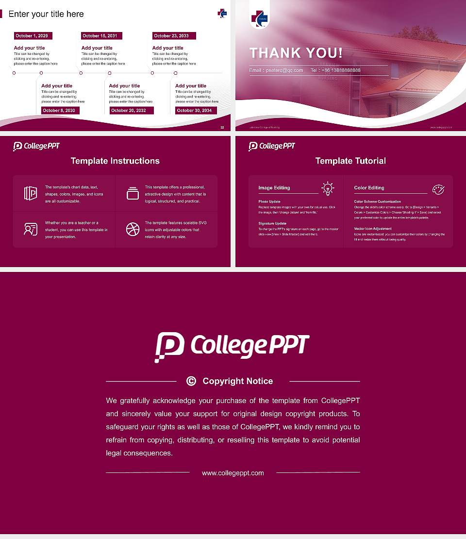 Lakeview College of Nursing Lecture Sharing and Networking Event PPT Template16:9 ratio PPT effect preview image4