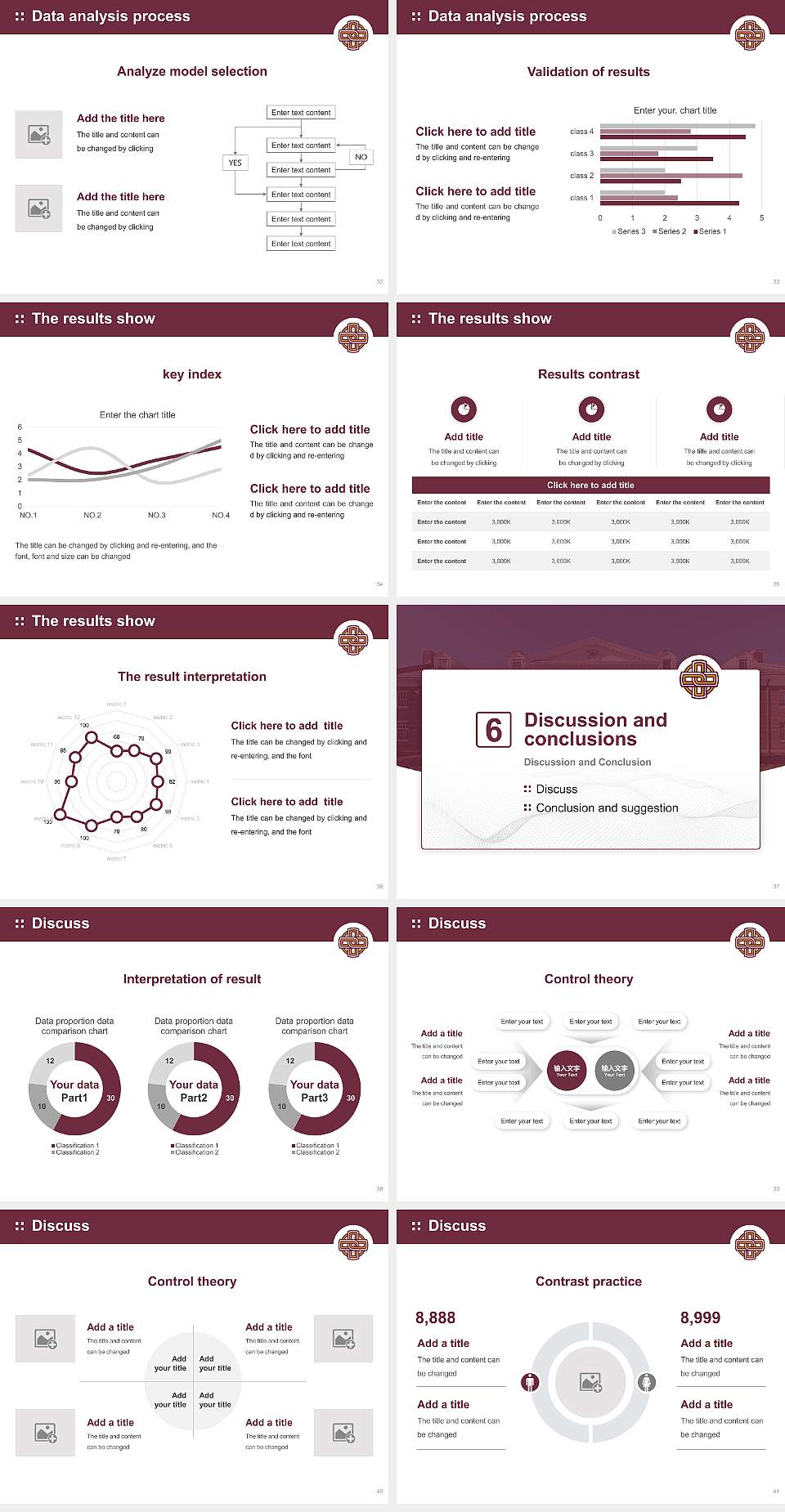 Iona College Graduation Thesis Defense PPT Template4:3 ratio PPT effect preview image5