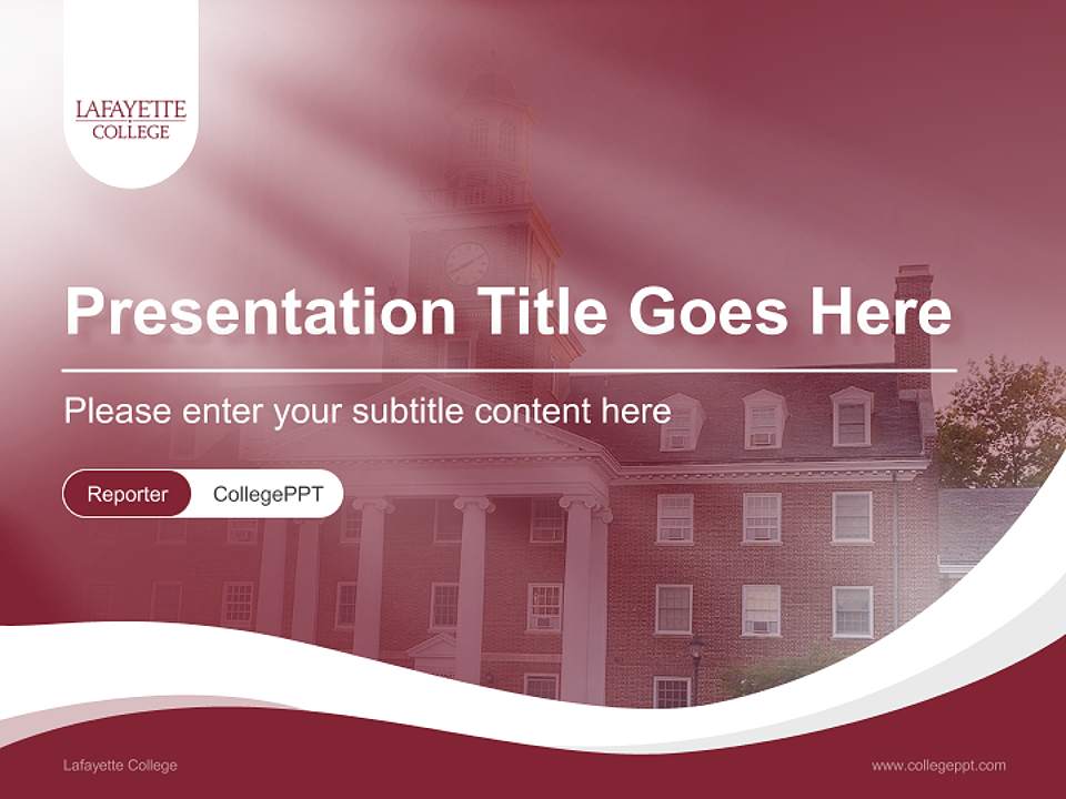 Lafayette College Lecture Sharing and Networking Event PPT Template4:3 ratio PPT effect preview image4
