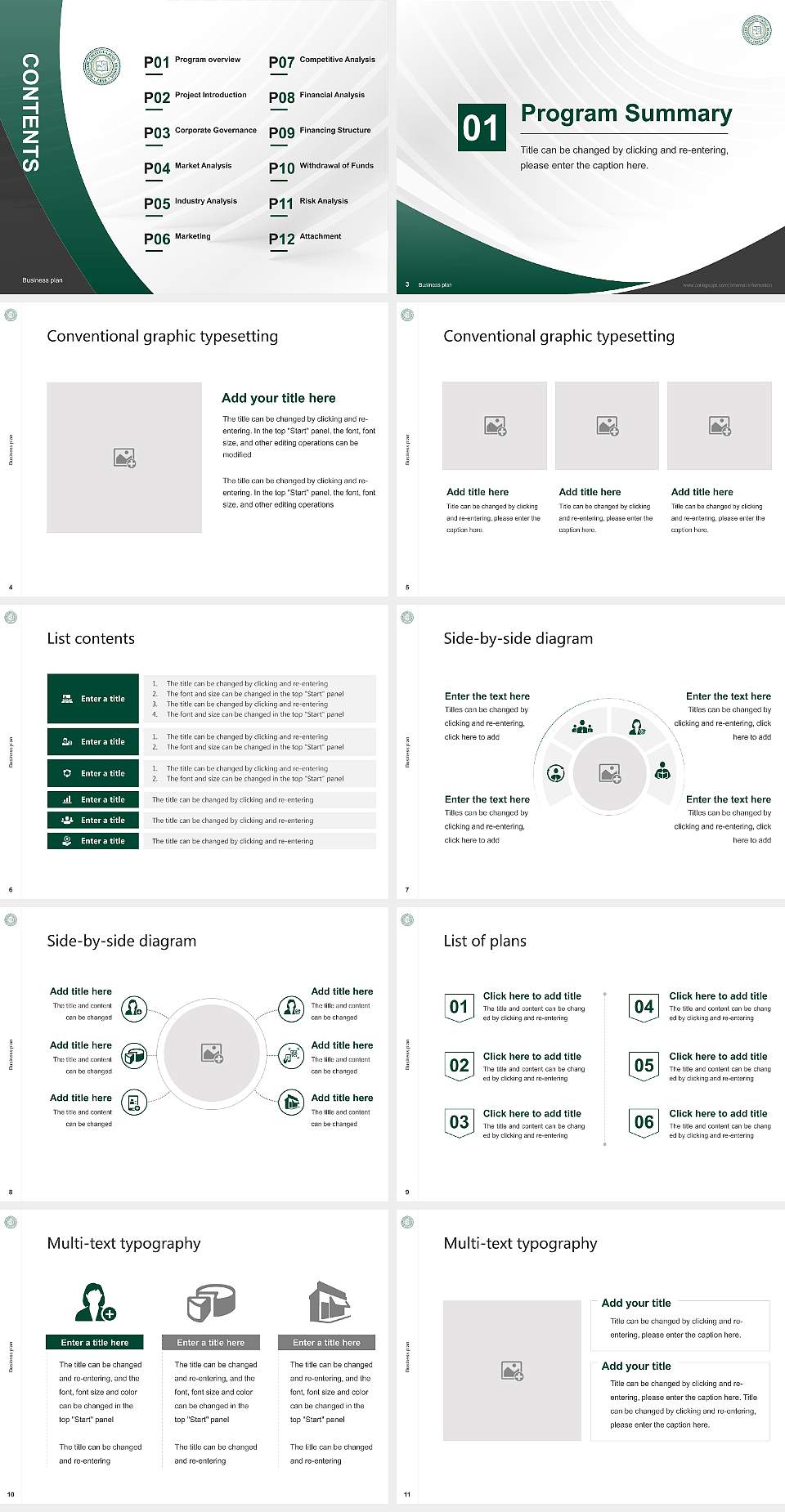 Lake Erie College Competition/Entrepreneurship Contest PPT Template4:3 ratio PPT effect preview image2
