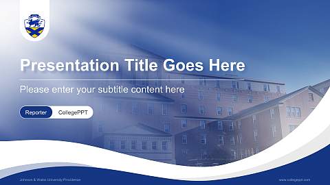 Johnson & Wales University-Providence Lecture Sharing and Networking Event PPT Template