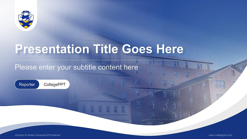 Johnson & Wales University-Providence Lecture Sharing and Networking Event PPT Template16:9 ratio PPT effect preview image