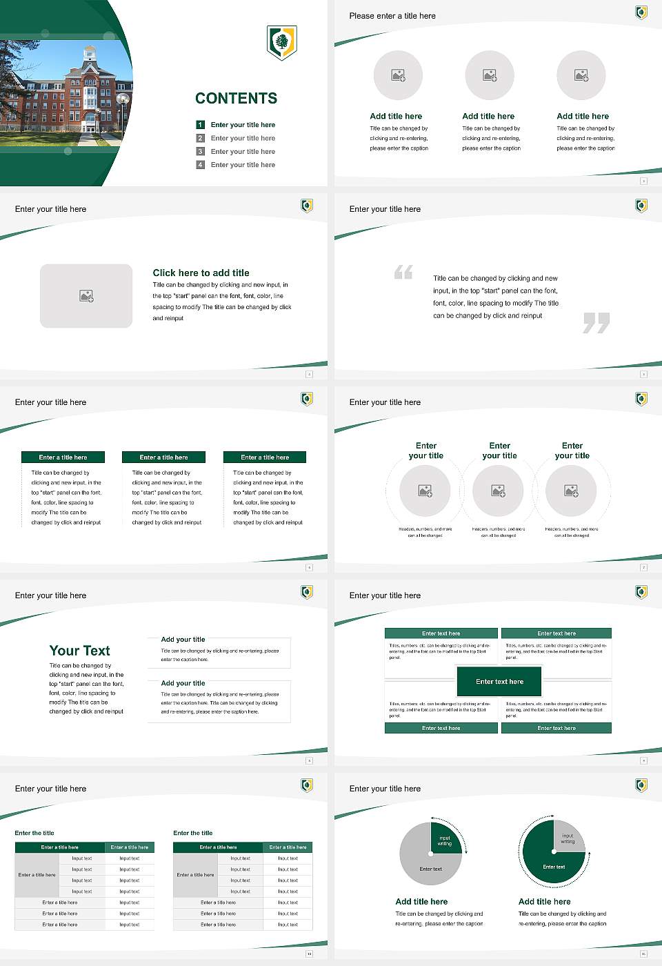 Keuka College Course/Courseware Creation PPT Template16:9 ratio PPT effect preview image2