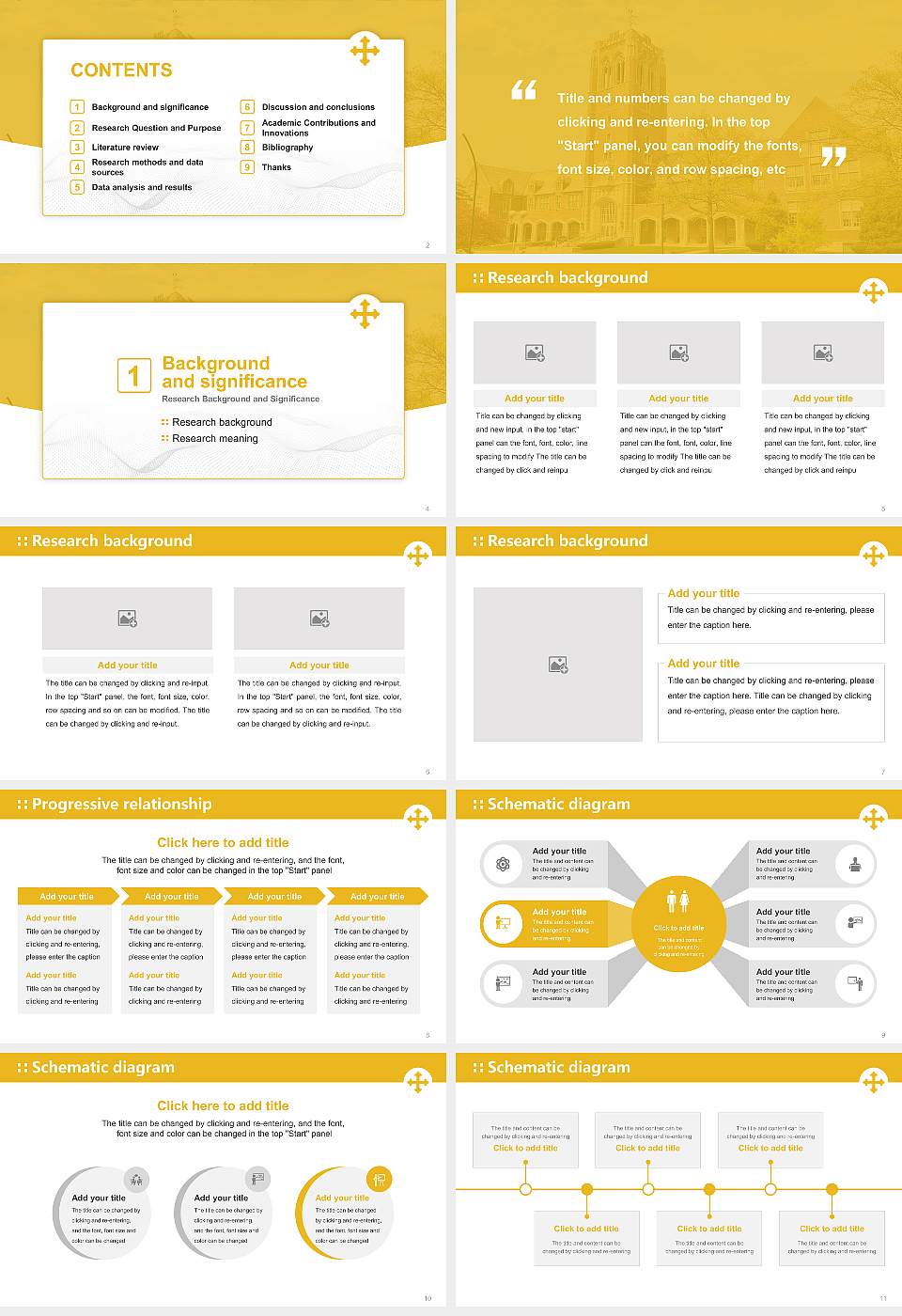 John Carroll University Graduation Thesis Defense PPT Template16:9 ratio PPT effect preview image2