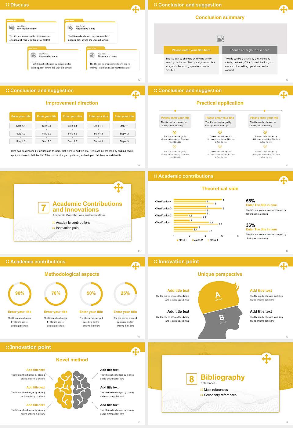 John Carroll University Graduation Thesis Defense PPT Template16:9 ratio PPT effect preview image6