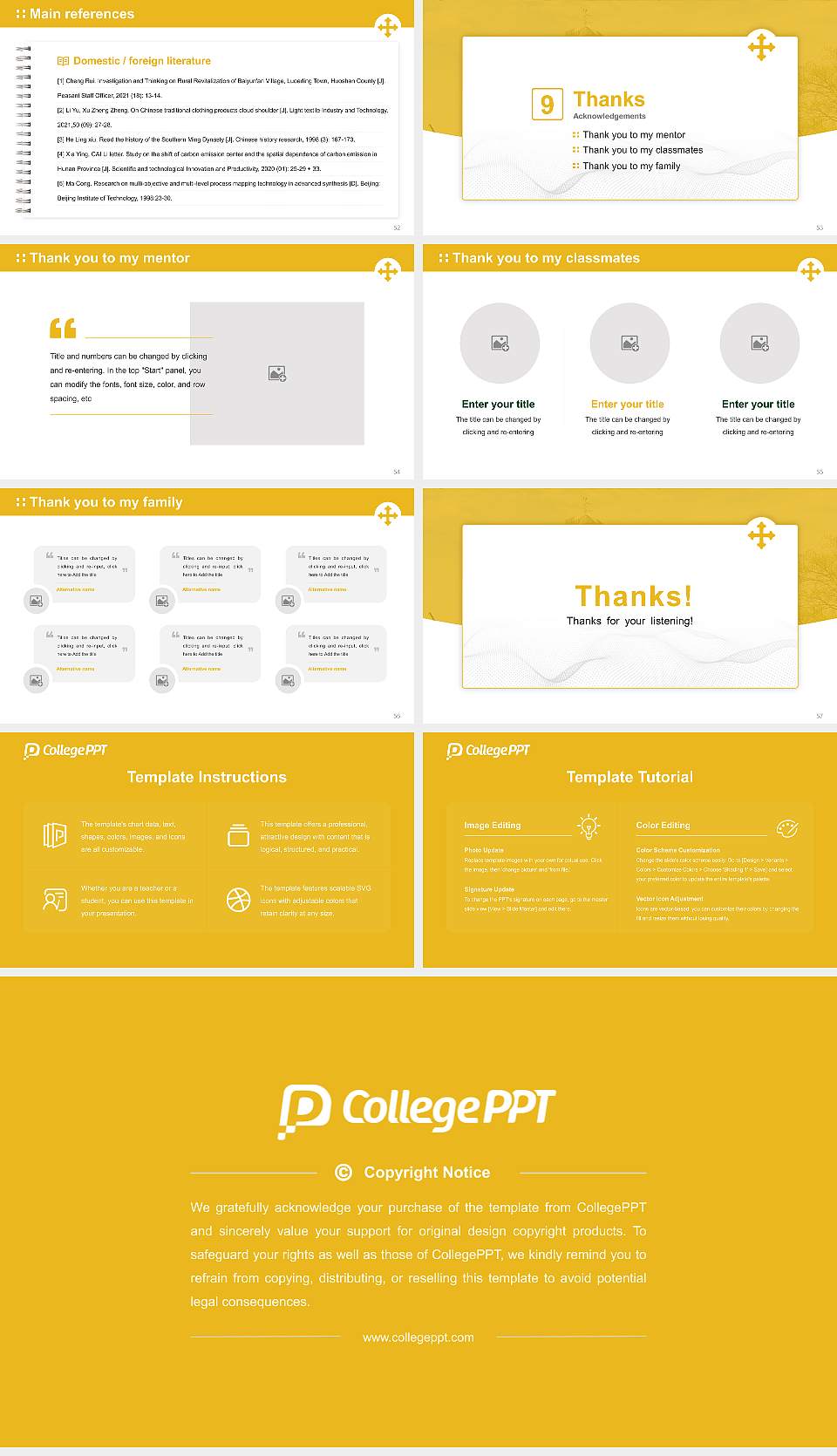 John Carroll University Graduation Thesis Defense PPT Template16:9 ratio PPT effect preview image7