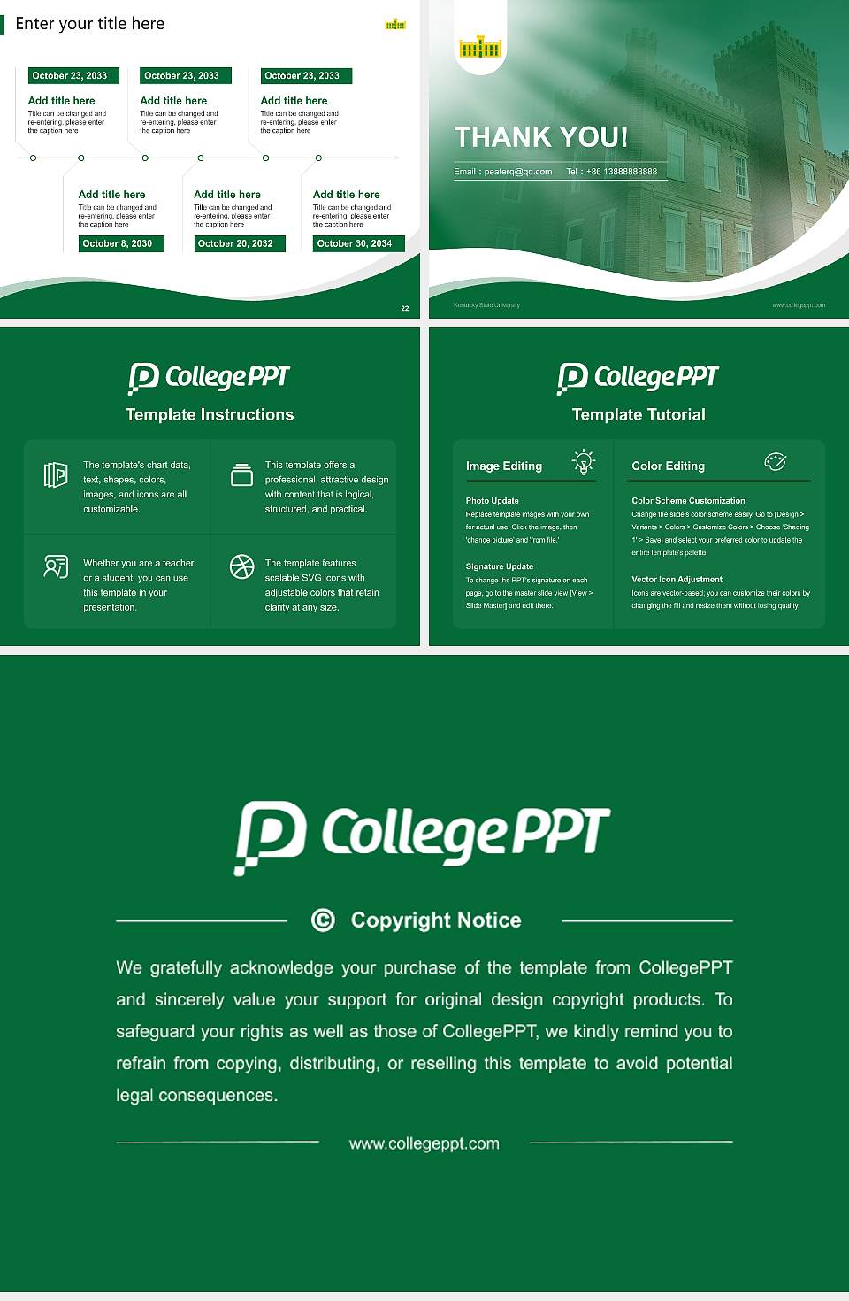 Kentucky State University Lecture Sharing and Networking Event PPT Template4:3 ratio PPT effect preview image4