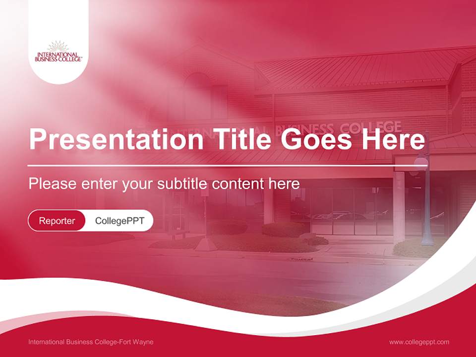 International Business College-Fort Wayne Lecture Sharing and Networking Event PPT Template4:3 ratio PPT effect preview image4