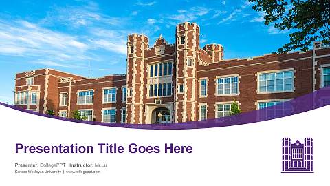 Kansas Wesleyan University Course/Courseware Creation PPT Template