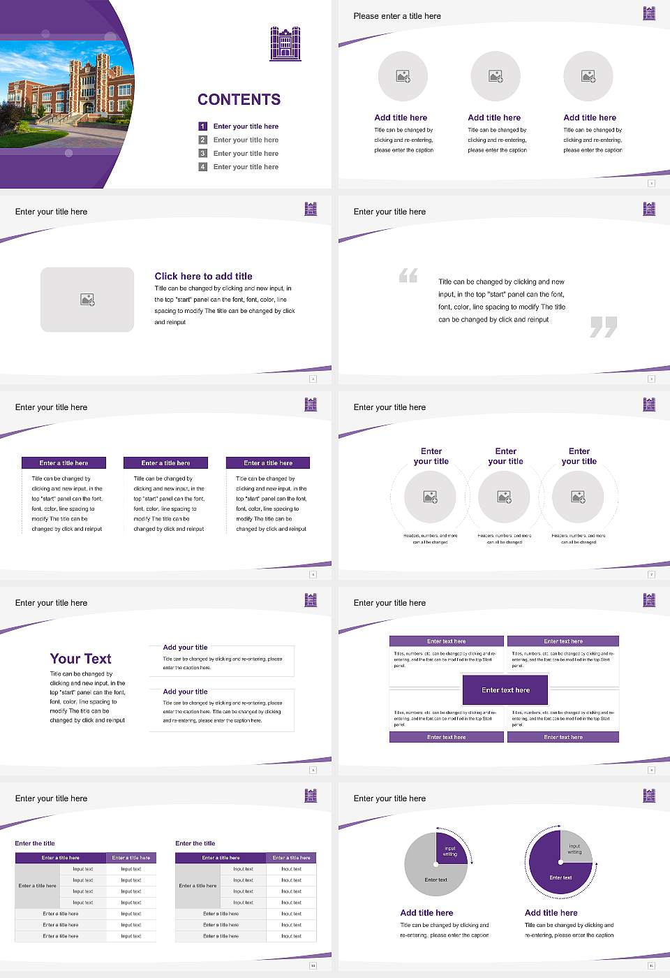 Kansas Wesleyan University Course/Courseware Creation PPT Template16:9 ratio PPT effect preview image2