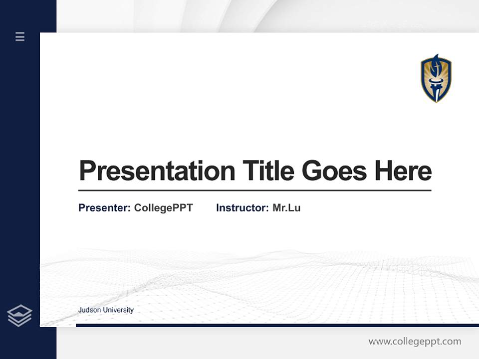 Judson University Thesis Proposal/Graduation Defense PPT Template4:3 ratio PPT effect preview image5