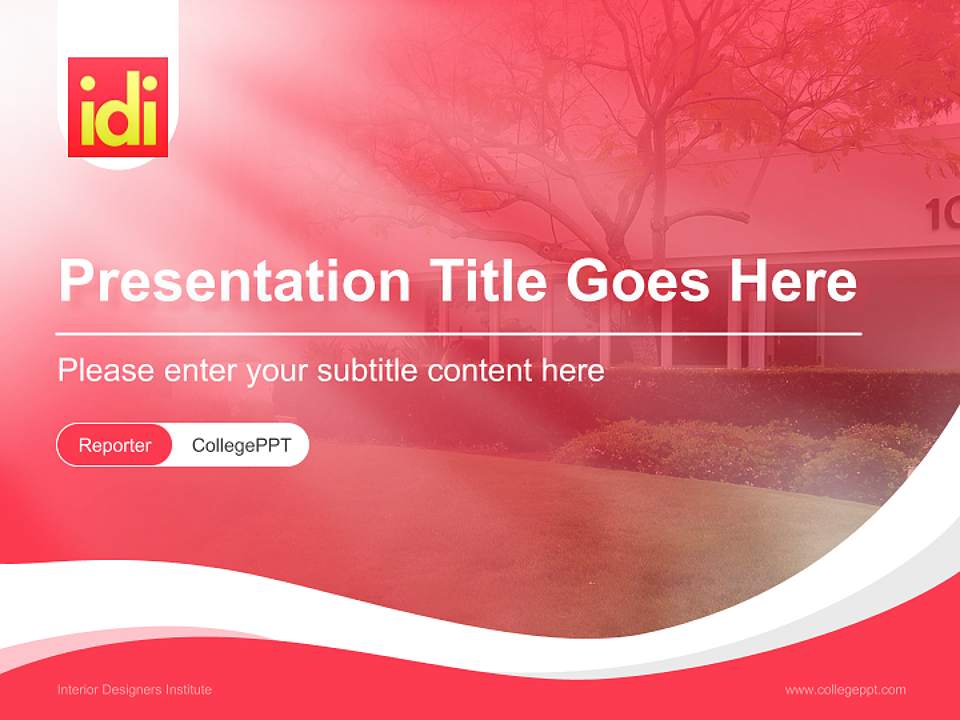 Interior Designers Institute Lecture Sharing and Networking Event PPT Template4:3 ratio PPT effect preview image4