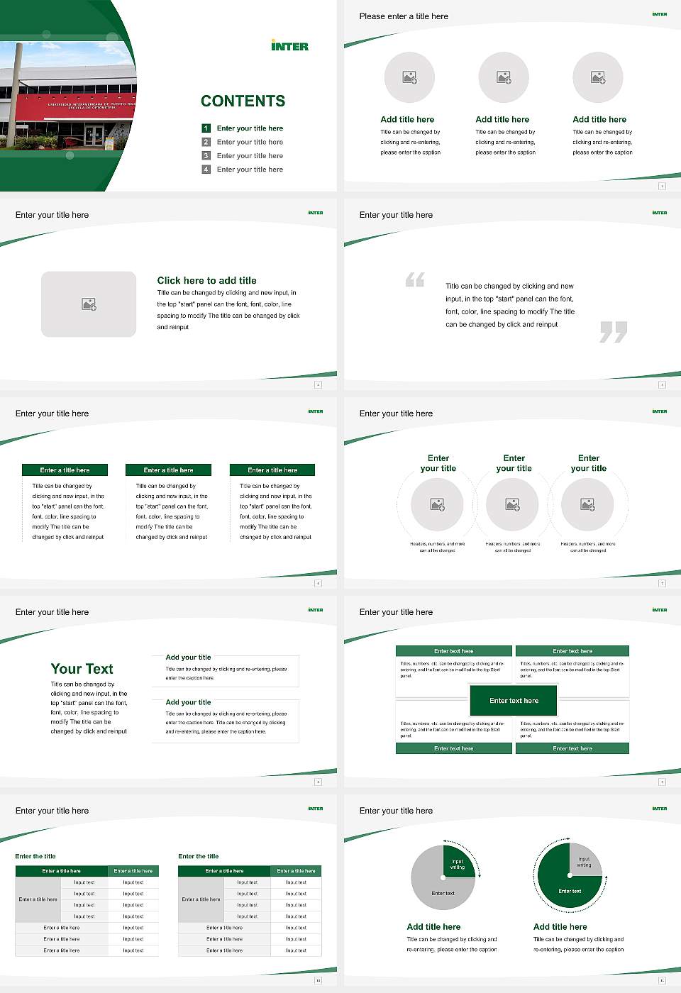 Inter American University of Puerto Rico-School of Optometry Course/Courseware Creation PPT Template16:9 ratio PPT effect preview image2