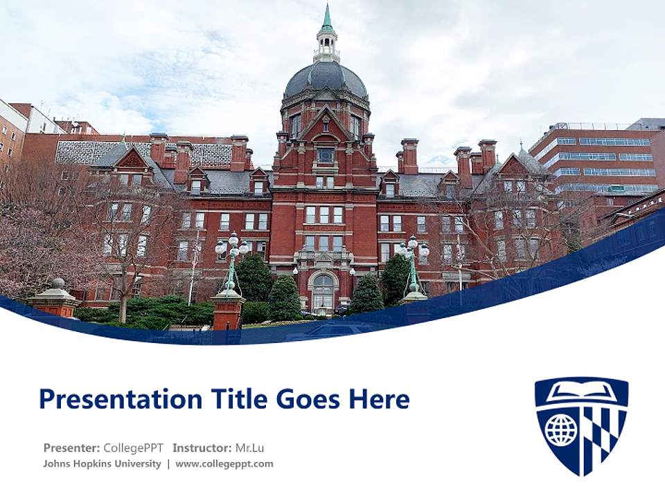 Johns Hopkins University Course/Courseware Creation PPT Template4:3 ratio PPT effect preview image5