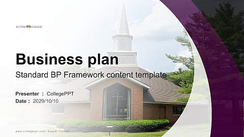 Kuyper College Competition/Entrepreneurship Contest PPT Template