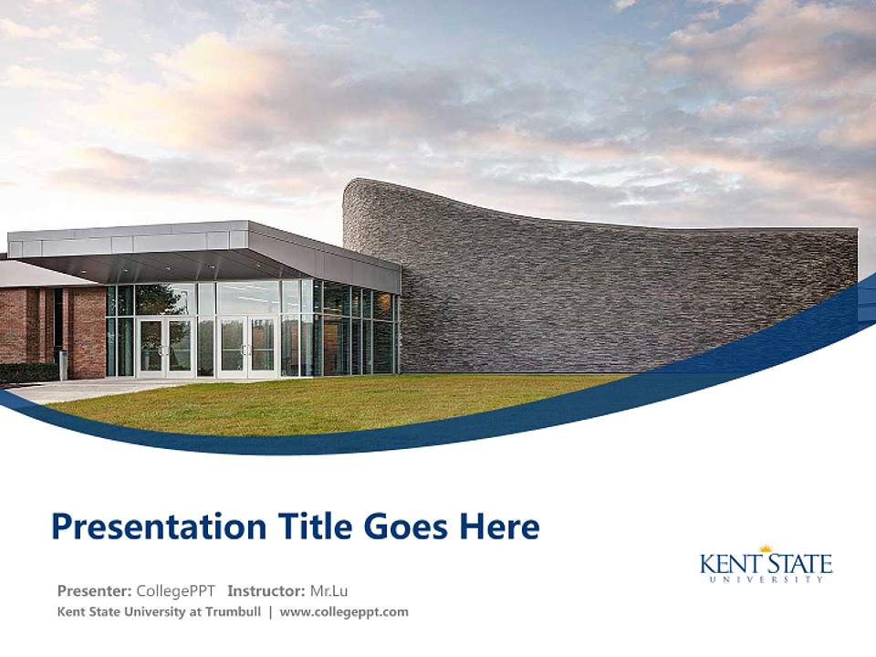 Kent State University at Trumbull Course/Courseware Creation PPT Template4:3 ratio PPT effect preview image5