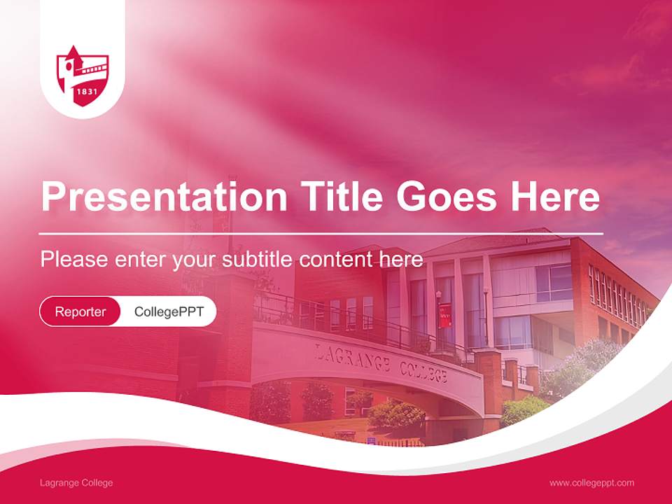 Lagrange College Lecture Sharing and Networking Event PPT Template4:3 ratio PPT effect preview image4