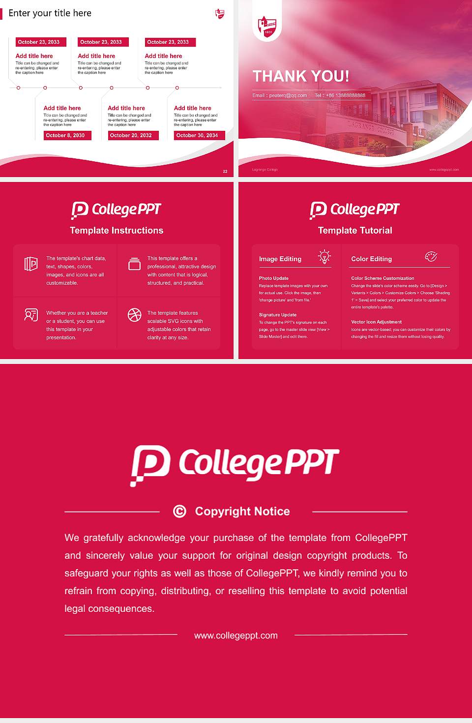 Lagrange College Lecture Sharing and Networking Event PPT Template4:3 ratio PPT effect preview image4