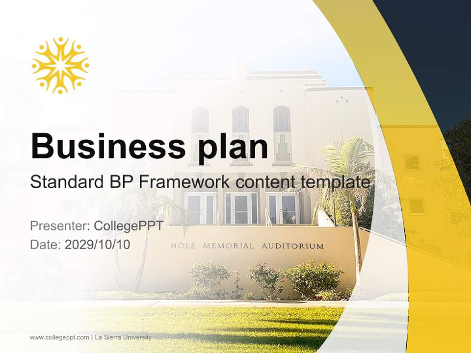 La Sierra University Competition/Entrepreneurship Contest PPT Template4:3 ratio PPT effect preview image9