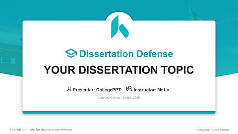 Kettering College Graduation Thesis Defense PPT Template