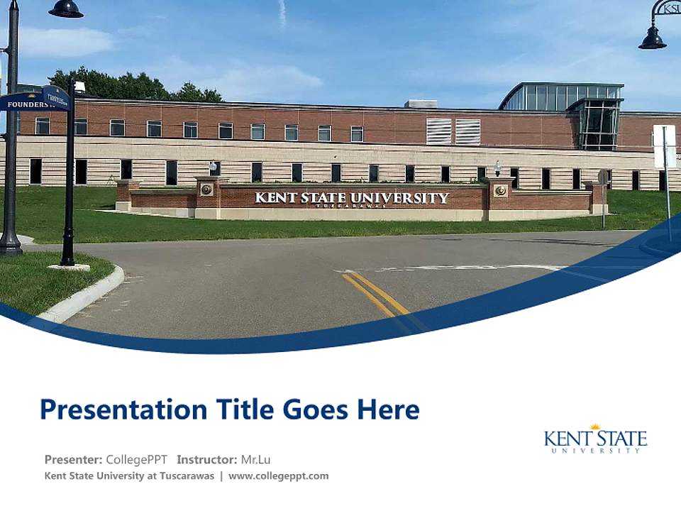 Kent State University at Tuscarawas Course/Courseware Creation PPT Template4:3 ratio PPT effect preview image5