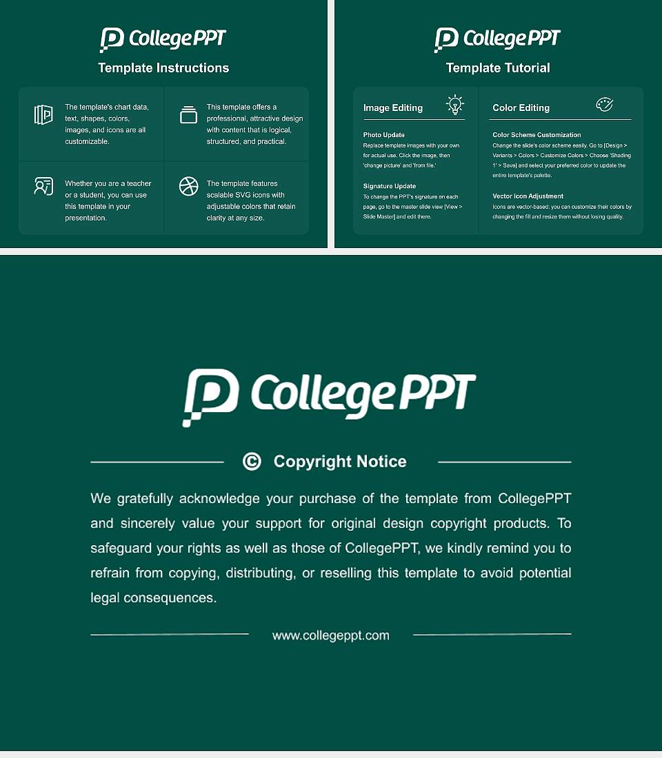 Jacksonville University Course/Courseware Creation PPT Template4:3 ratio PPT effect preview image5