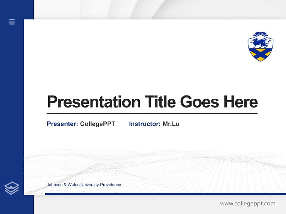Johnson & Wales University-Providence Thesis Proposal/Graduation Defense PPT Template4:3 ratio PPT effect preview image5