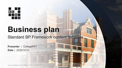 Kansas City Art Institute Competition/Entrepreneurship Contest PPT Template