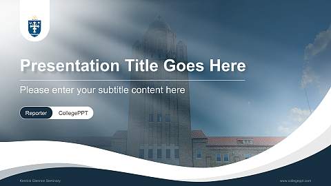 Kenrick Glennon Seminary Lecture Sharing and Networking Event PPT Template