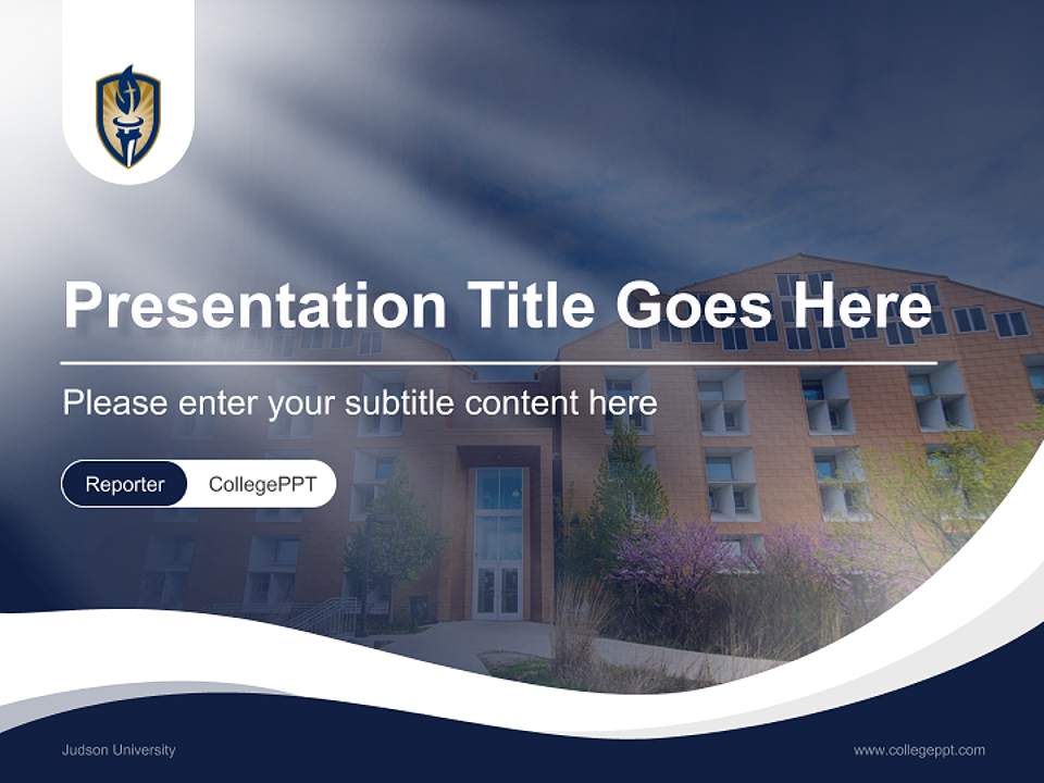 Judson University Lecture Sharing and Networking Event PPT Template4:3 ratio PPT effect preview image4