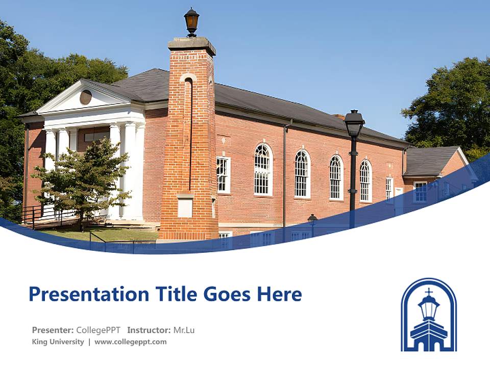 King University Course/Courseware Creation PPT Template4:3 ratio PPT effect preview image5