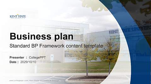 Kent State University at Geauga Competition/Entrepreneurship Contest PPT Template