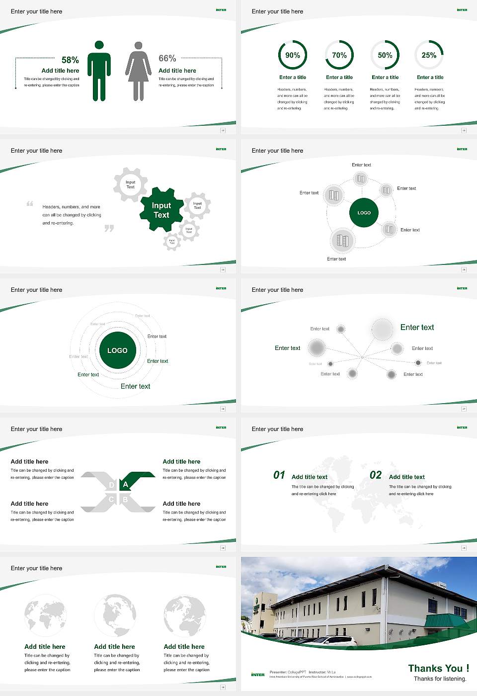 Inter American University of Puerto Rico-School of Aeronautics Course/Courseware Creation PPT Template16:9 ratio PPT effect preview image4