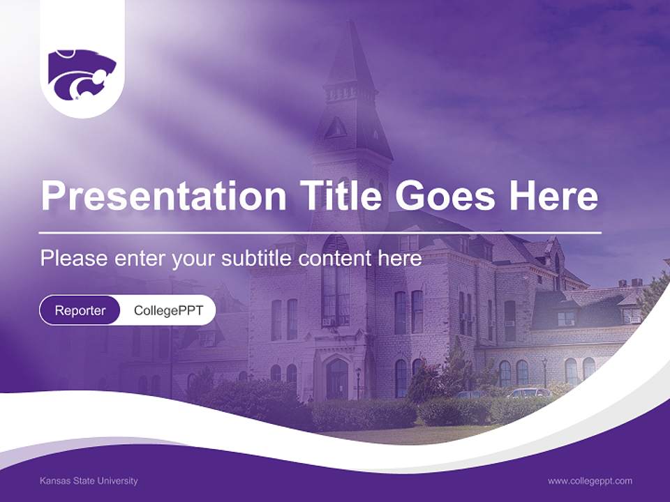 Kansas State University Lecture Sharing and Networking Event PPT Template4:3 ratio PPT effect preview image4