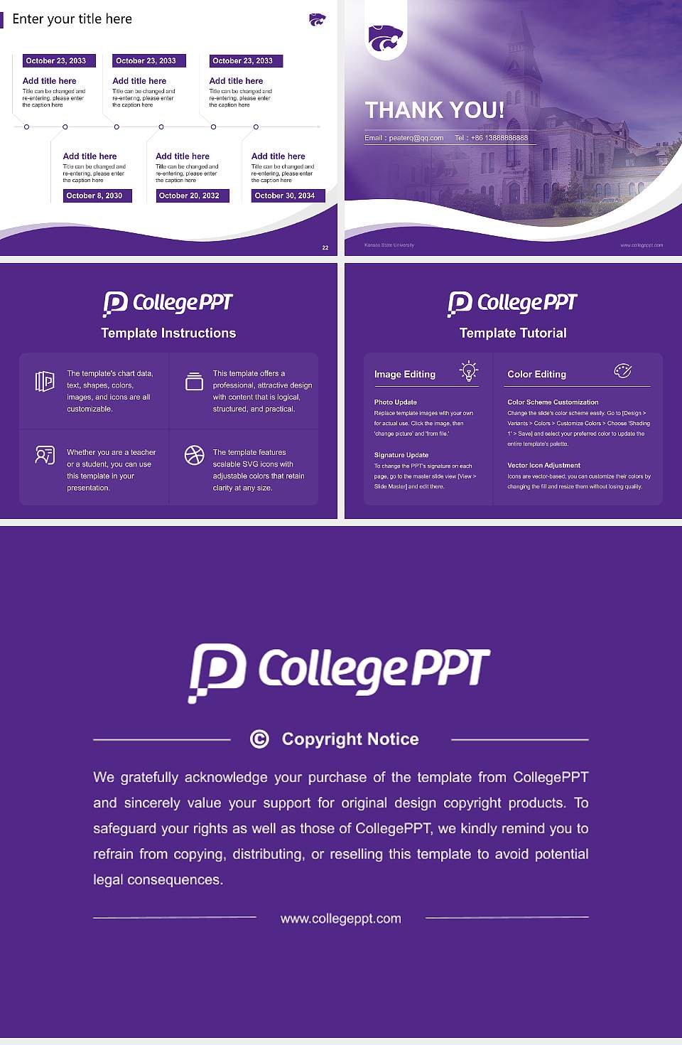 Kansas State University Lecture Sharing and Networking Event PPT Template4:3 ratio PPT effect preview image4