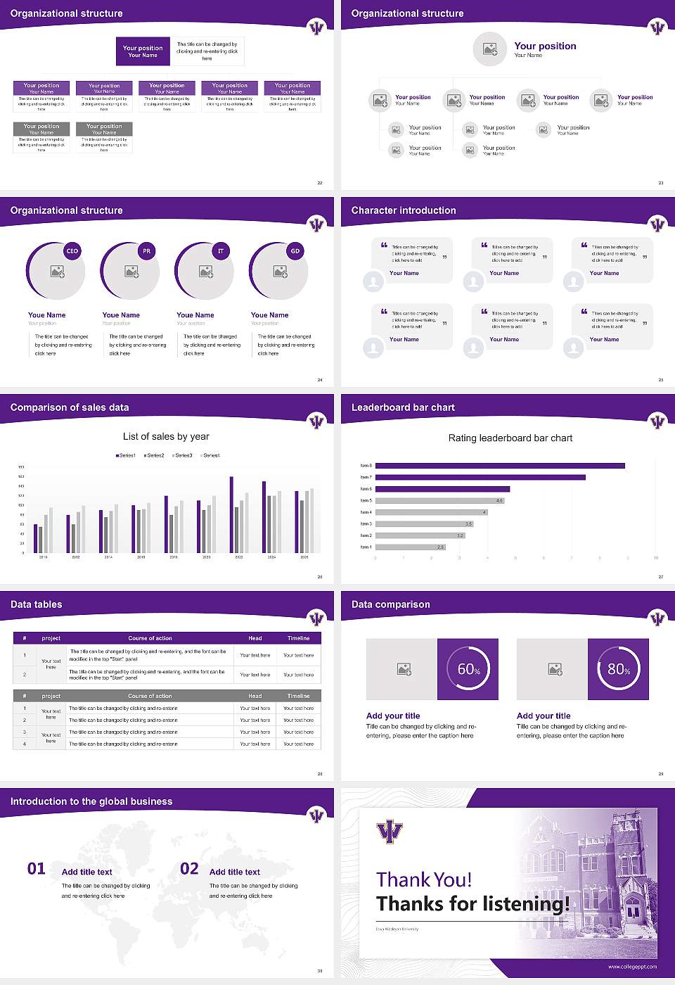 Iowa Wesleyan University Academic Presentation/Research Findings Report PPT Template16:9 ratio PPT effect preview image4
