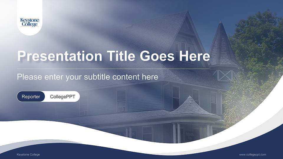 Keystone College Lecture Sharing and Networking Event PPT Template16:9 ratio PPT effect preview image