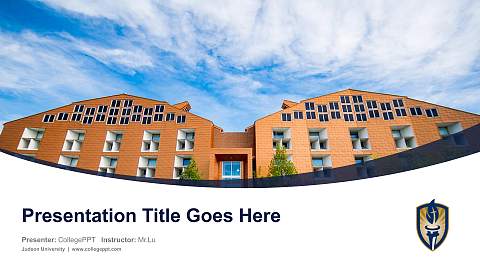 Judson University Course/Courseware Creation PPT Template