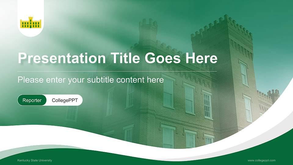 Kentucky State University Lecture Sharing and Networking Event PPT Template16:9 ratio PPT effect preview image