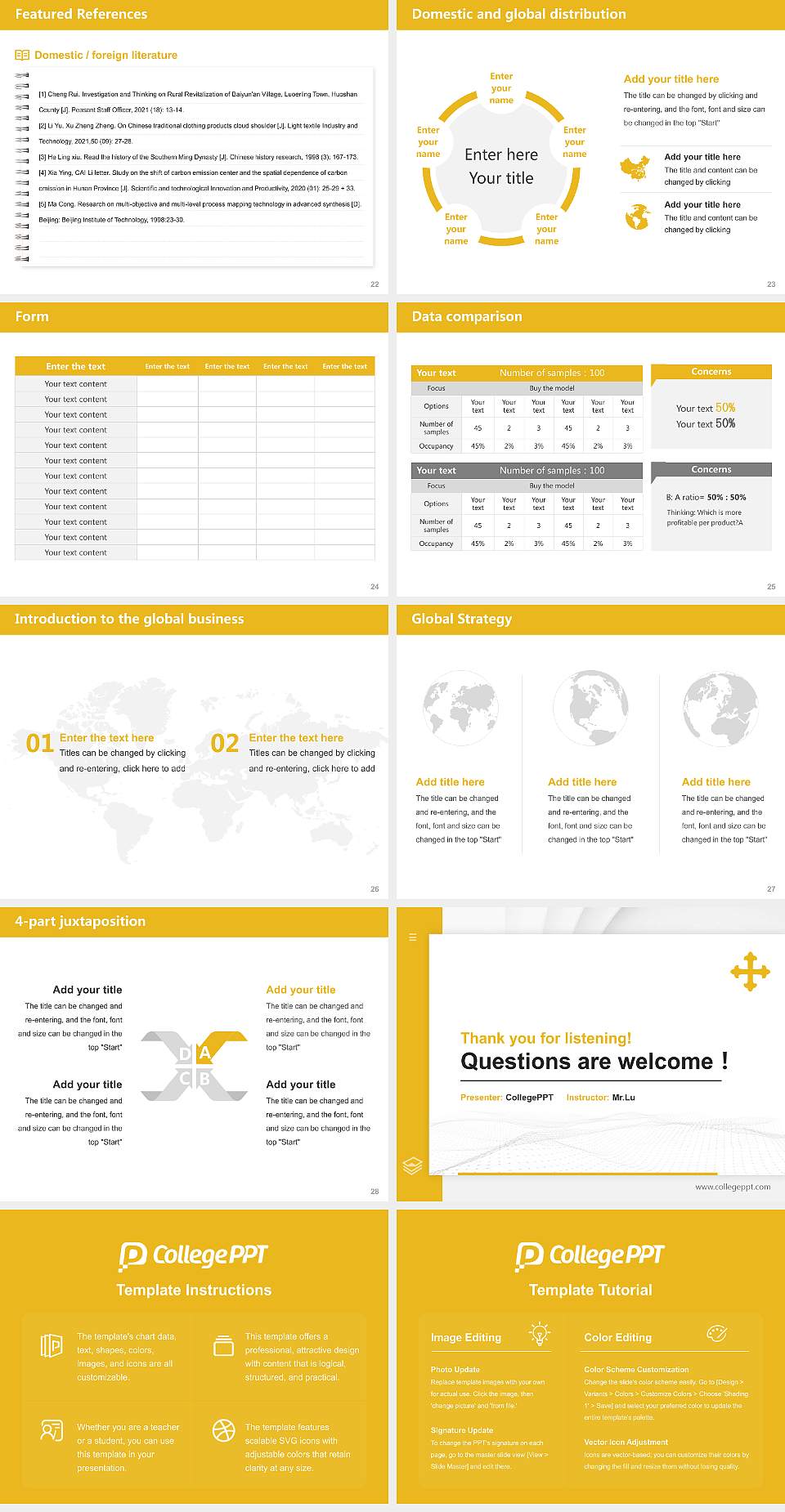 John Carroll University Thesis Proposal/Graduation Defense PPT Template4:3 ratio PPT effect preview image4