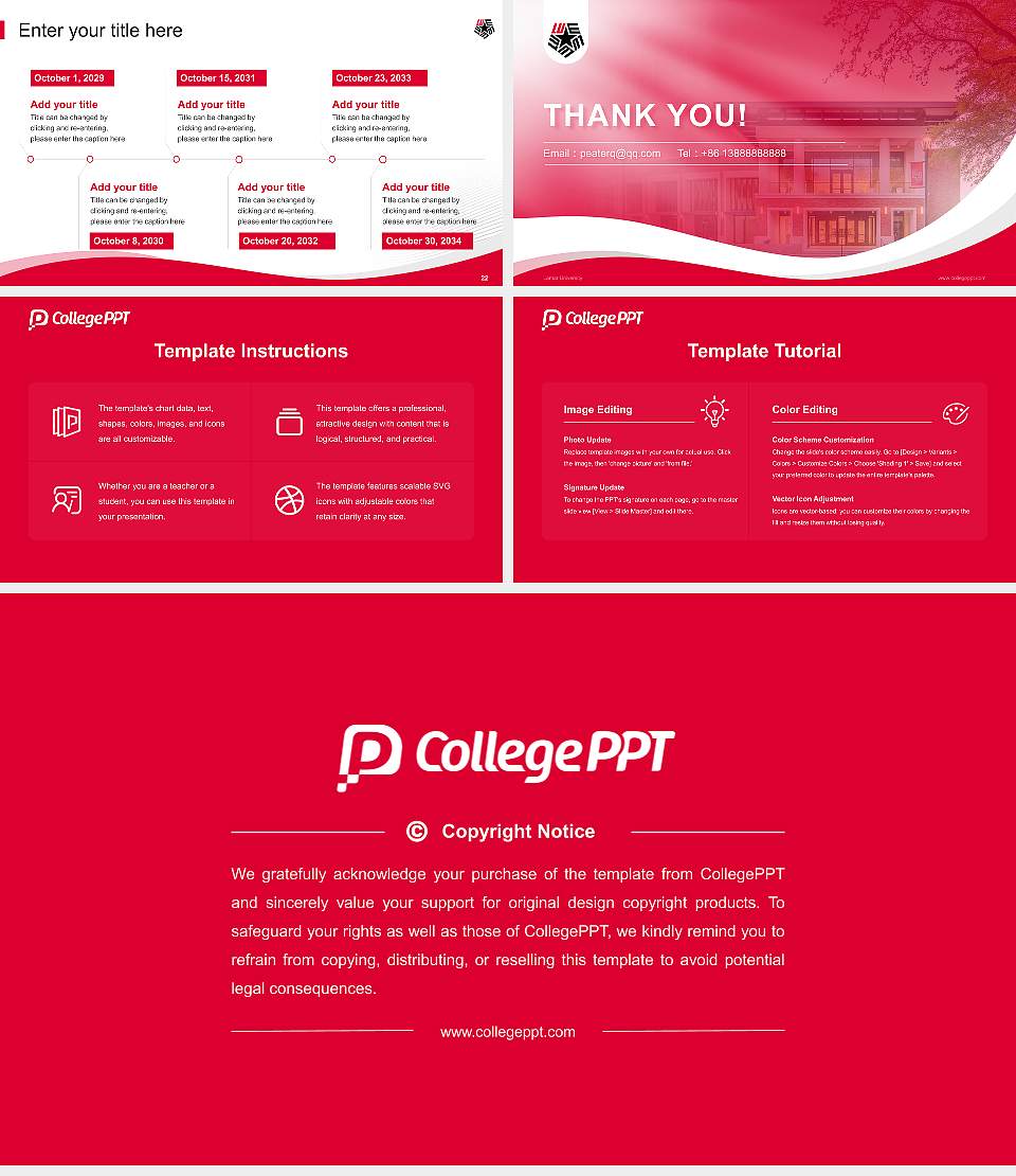 Lamar University Lecture Sharing and Networking Event PPT Template16:9 ratio PPT effect preview image4