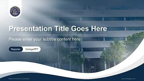 Keiser University-Ft Lauderdale Lecture Sharing and Networking Event PPT Template