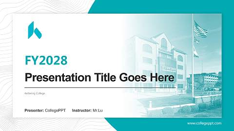 Kettering College Academic Presentation/Research Findings Report PPT Template