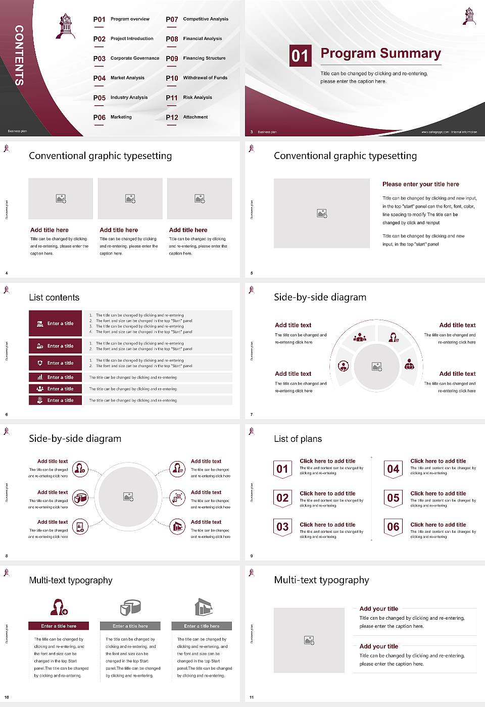 Kutztown University of Pennsylvania Competition/Entrepreneurship Contest PPT Template16:9 ratio PPT effect preview image2